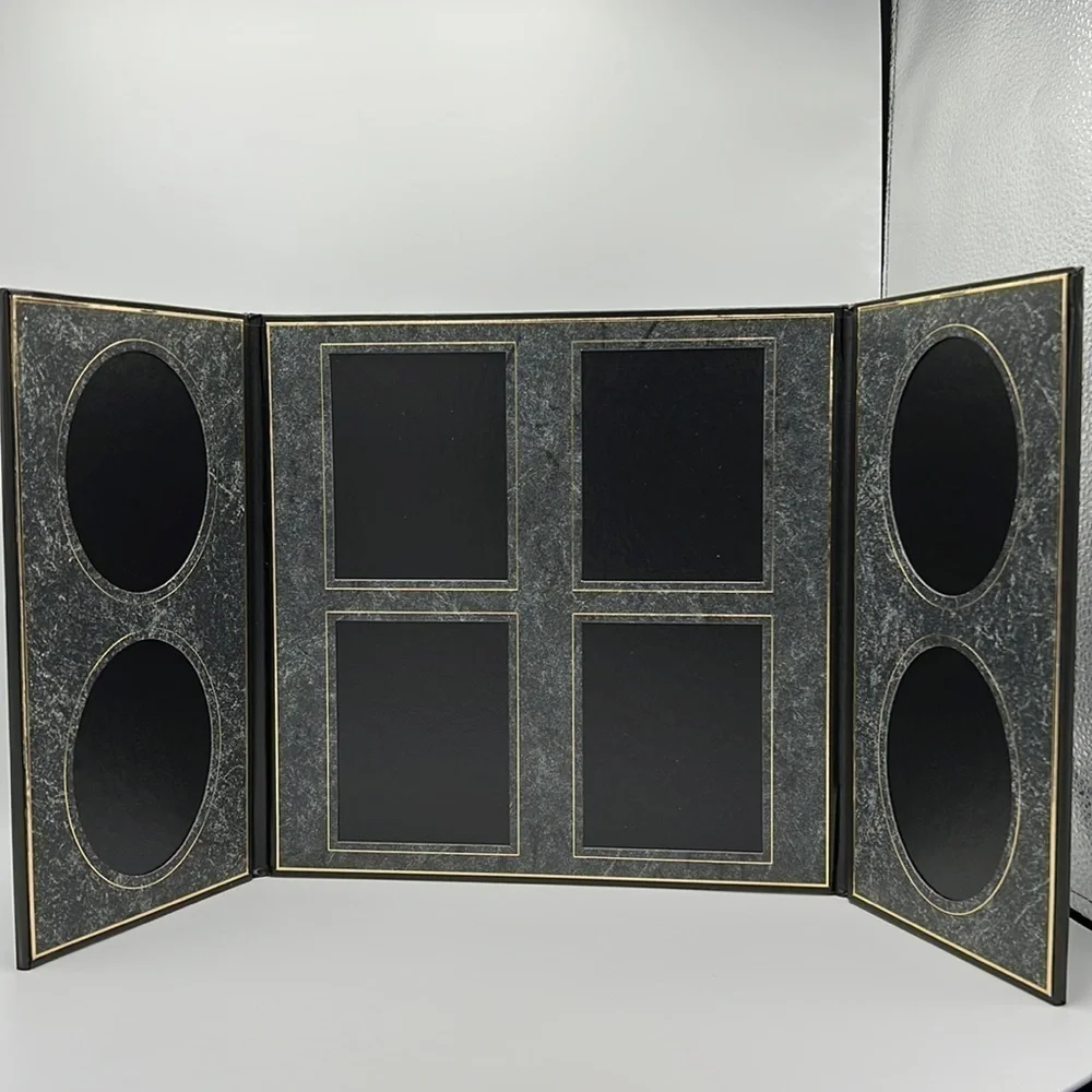 BLACK GRAY & GOLD 8-WAY PICTURE HOLDER TAP LOOMIS